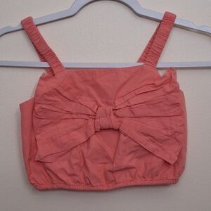 Zara Kids Bow Top Salmon Pink Size 10